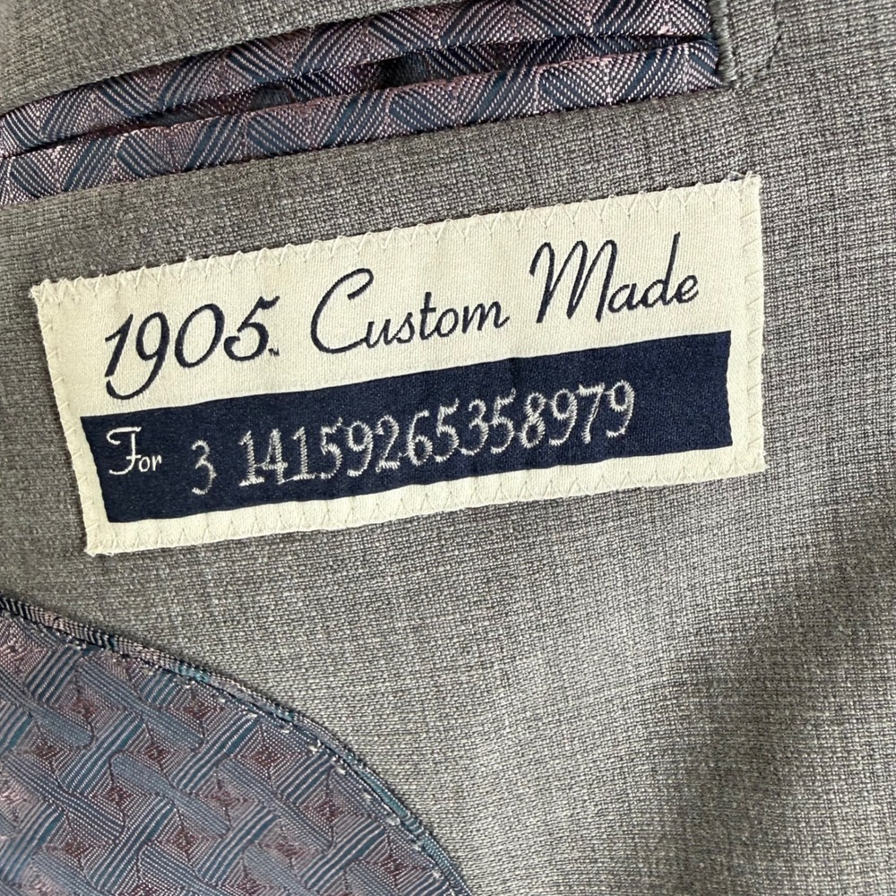 Jos. A. Bank Blazer 38R Grey Wool‎ Blend 1905 Collection Sport Coat WAXS-A2JA - Picture 4 of 12